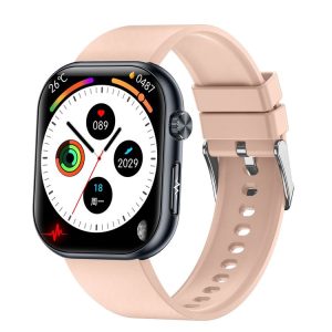 ET587 1.95 inch AMOLED Screen Smart Watch, ECG Electrocardiogram / Blood Sugar Monitoring (Pink)