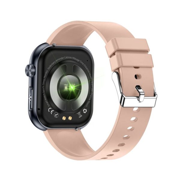 ET587 1.95 inch AMOLED Screen Smart Watch, ECG Electrocardiogram / Blood Sugar Monitoring (Pink) - Image 3