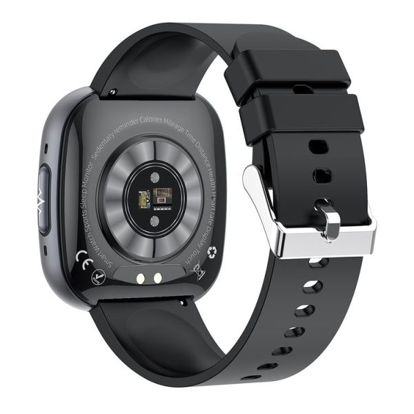 ET593 1.75 inch IPS Square Screen Smart Watch, ECG Electrocardiogram / Blood Sugar Monitoring (Black) - Image 3