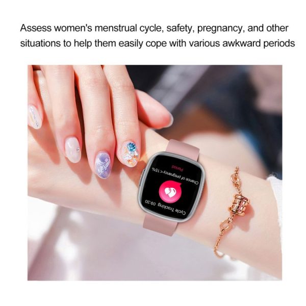 ET593 1.75 inch IPS Square Screen Smart Watch, ECG Electrocardiogram / Blood Sugar Monitoring (Black) - Image 7