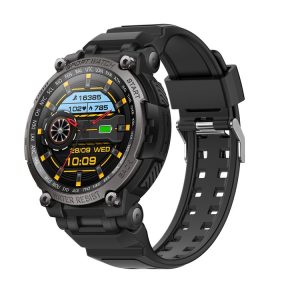 LC17 1.53 inch TFT Round Screen Sports Smart Watch, Heart Rate / Blood Oxygen / Blood Pressure (Black)