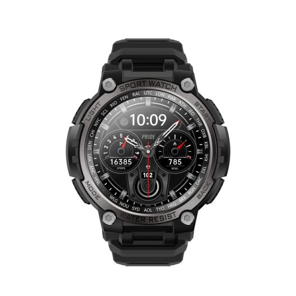 LC17 1.53 inch TFT Round Screen Sports Smart Watch, Heart Rate / Blood Oxygen / Blood Pressure (Black) - Image 2
