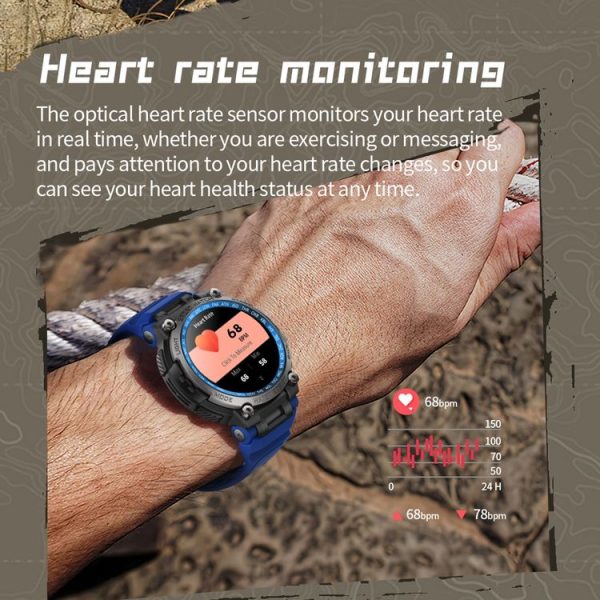LC17 1.53 inch TFT Round Screen Sports Smart Watch, Heart Rate / Blood Oxygen / Blood Pressure (Black) - Image 6