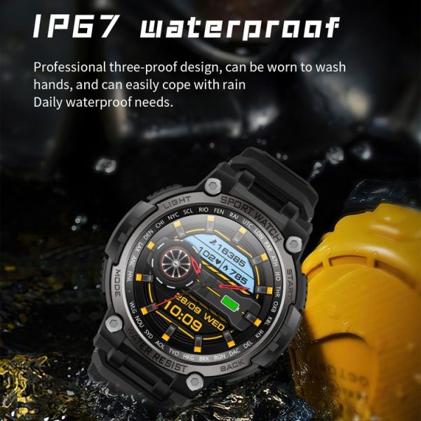 LC17 1.53 inch TFT Round Screen Sports Smart Watch, Heart Rate / Blood Oxygen / Blood Pressure (Black) - Image 8