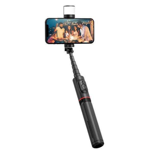 FUNSNAP Q12s 360 Degree Rotatable Fill Light Selsie Stick (Black)