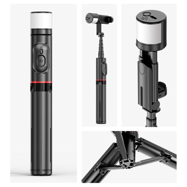 FUNSNAP Q12s 360 Degree Rotatable Fill Light Selsie Stick (Black) - Image 2