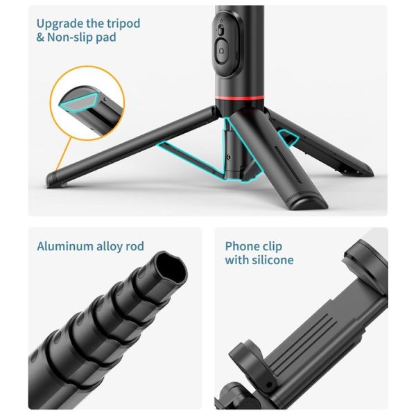 FUNSNAP Q12s 360 Degree Rotatable Fill Light Selsie Stick (Black) - Image 7