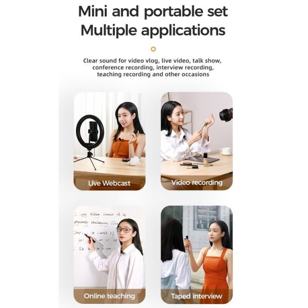 JOYROOM JR-LM1 Portable Mini Accurate Sound Pickup Lapel Lavalier Microphone, Length: 3m - Image 12