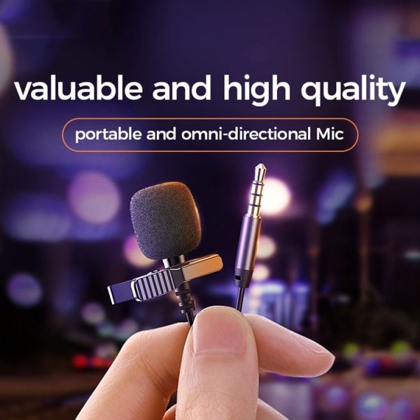 JOYROOM JR-LM1 Portable Mini Accurate Sound Pickup Lapel Lavalier Microphone, Length: 3m - Image 2