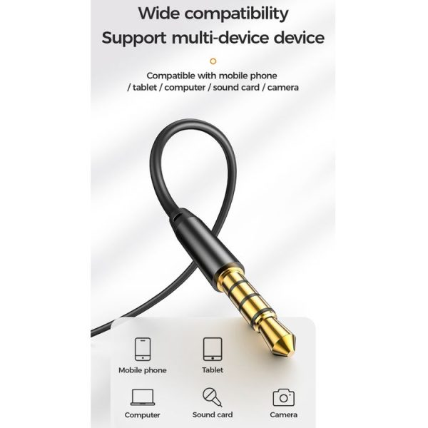 JOYROOM JR-LM1 Portable Mini Accurate Sound Pickup Lapel Lavalier Microphone, Length: 3m - Image 7