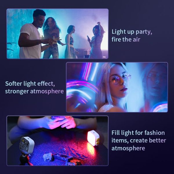 FUNSNAP Pocket Full Color RGB Video Shot Fill Light (White) - Image 3
