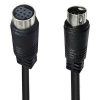 90 Degree mini DIN 9 Pin Male to Female TV Box Adapter Cable, Length: 0.5m (Black)