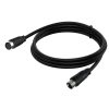 90 Degree mini DIN 9 Pin Male to Female TV Box Adapter Cable, Length: 0.5m (Black) - Image 3