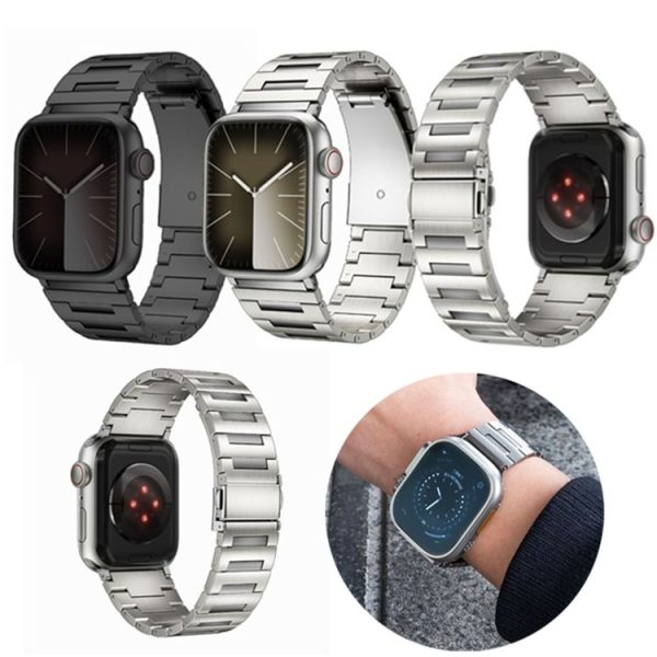 Apple Watch 46mm / 49mm / 45mm / 44mm Titanium Alloy Watch Band (Silver) - Image 2