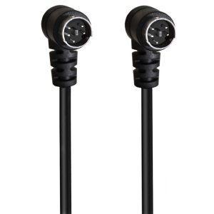Mini DIN 5 Pin Core Audio / Video Cable, Length: 0.5m (Elbow to Elbow)