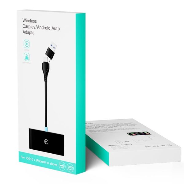 P40 CarPlay and Android Auto Car Connectivity Box Wireless Adapter (Black) - Image 12