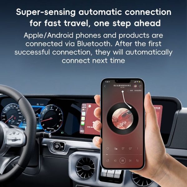 P40 CarPlay and Android Auto Car Connectivity Box Wireless Adapter (Black) - Image 6