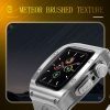 Apple Watch 44mm / 45mm RedPepper Armor Metal Case Integrated Silicone Watch Band (Sliver White) - Image 8
