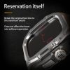 Apple Watch Ultra 1 / 2 49mm RedPepper Armor Metal Case Integrated Silicone Watch Band (Steel Black White) - Image 10