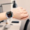 Apple Watch Ultra 1 / 2 49mm RedPepper Armor Metal Case Integrated Silicone Watch Band (Steel Black White) - Image 11