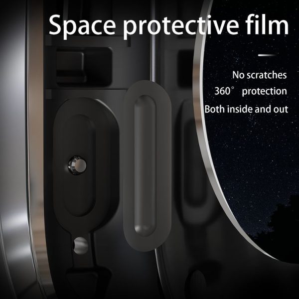Apple Watch Ultra 1 / 2 49mm RedPepper Armor Metal Case Integrated Silicone Watch Band (Steel Black White) - Image 9