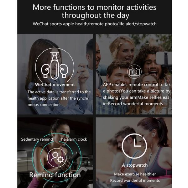 S18 1.3 inch TFT Screen IP67 Waterproof Smart Watch Bracelet, Support Sleep Monitor / Heart Rate Monitor / Blood Pressure Monitoring (Silver Grey) - Image 11