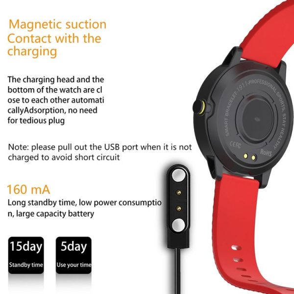 S18 1.3 inch TFT Screen IP67 Waterproof Smart Watch Bracelet, Support Sleep Monitor / Heart Rate Monitor / Blood Pressure Monitoring (Silver Grey) - Image 12