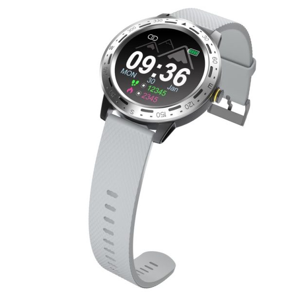 S18 1.3 inch TFT Screen IP67 Waterproof Smart Watch Bracelet, Support Sleep Monitor / Heart Rate Monitor / Blood Pressure Monitoring (Silver Grey) - Image 2