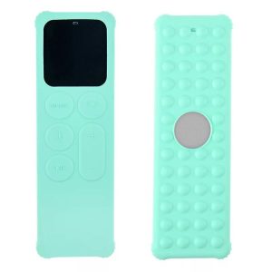 Apple TV 4K 5th / 4th Anti-slip Shockproof Silicone Remote Control Protective Case (Green)