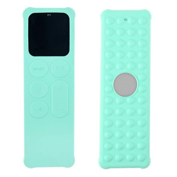 Apple TV 4K 5th / 4th Anti-slip Shockproof Silicone Remote Control Protective Case (Green)