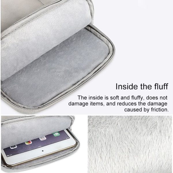10.8 inch or Below Tablet ND00S Felt Sleeve Protective Case Inner Carrying Bag (Pink) - Image 5