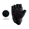 WUPP CS-1045A Motorcycle Racing Cycling Leather Breathable Half Finger Gloves, Size: XXL (Black) - Image 3