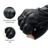 WUPP CS-1045A Motorcycle Racing Cycling Leather Breathable Half Finger Gloves, Size: XXL (Black) - Image 4