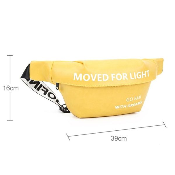 YIPINU TGF-1 Outdoor Fashion Sport Waterproof Mobile Phone Crossby Waist Bag (Yellow) - Image 2