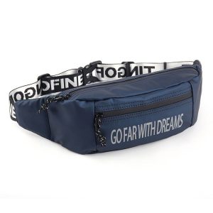 YIPINU YQM-D1 Multi-function Outdoor Fashion Mobile Phone Crossby Waist Bag Storage Chest Bag (Dark Blue)