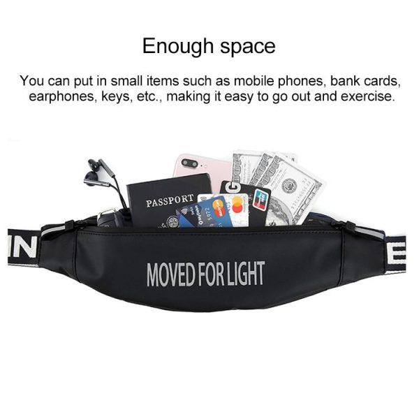 YIPINU YSU-D1 Outdoor Fashion Running Sport Waterproof Mobile Phone Crossby Waist Bag (Dark Blue) - Image 4