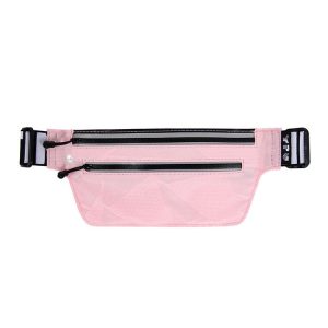YIPINU YS16-D Multi-function Outdoor Running Sport Waterproof Invisible Anti-theft Mobile Phone Waist Bag (Pink)
