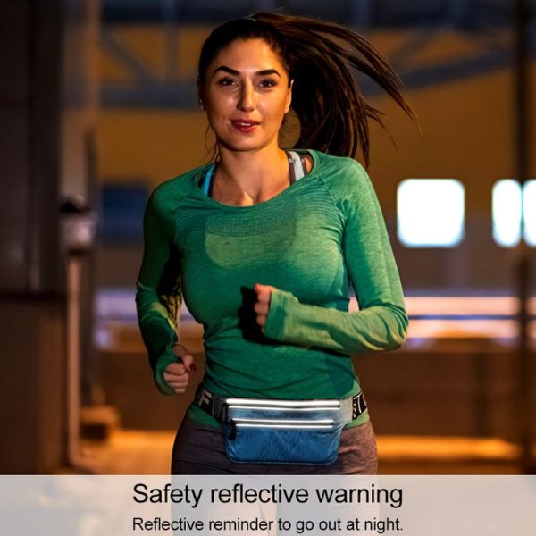 YIPINU YS16-D Multi-function Outdoor Running Sport Waterproof Invisible Anti-theft Mobile Phone Waist Bag (Pink) - Image 8