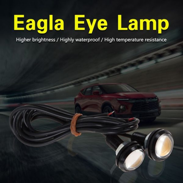 10 PCS 18mm 1.5W DC9-80V Motorcycle Eagle Eye Light Double Lens (Yellow Light) - Image 10