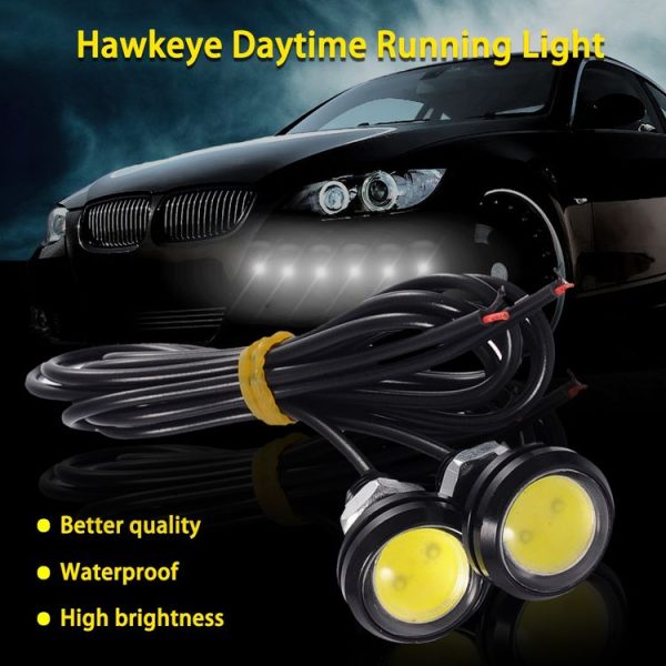 10 PCS 23mm 1.5W DC9-80V Motorcycle Eagle Eye Light Double Lens (White Light) - Image 4