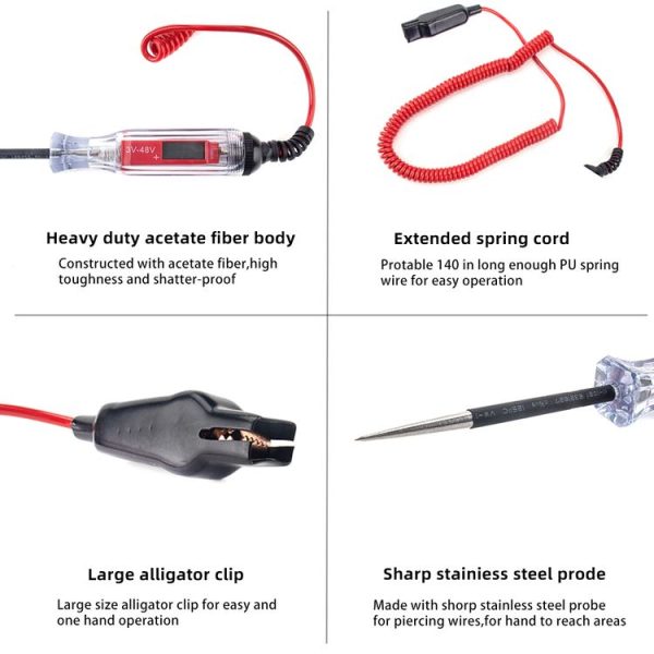 3-48V Digital Display Car Electric Tester - Image 6
