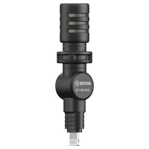 BOYA BY-M100D 8 Pin Interface Mini Omnidirectional Condenser Microphone