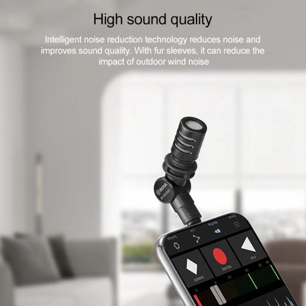BOYA BY-M100D 8 Pin Interface Mini Omnidirectional Condenser Microphone - Image 7