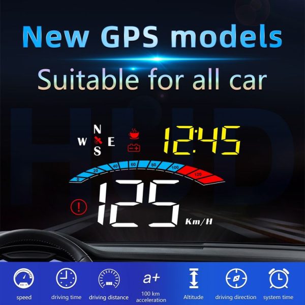 M16 Car HUD Head-up Display GPS Speed Meter Speed / Voltage - Image 7