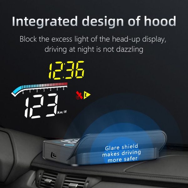M17 Car HUD Head-up Display GPS Speed Meter Car OBD2 Diagnostic Tool - Image 6