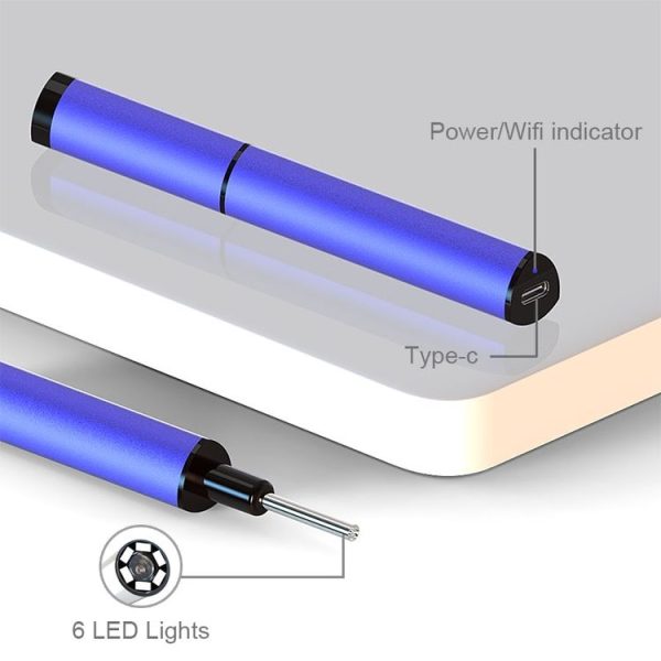 T1 WiFi 3.9mm 5.0MP HD Visual Earpick Digital Endoscope (Purple) - Image 12