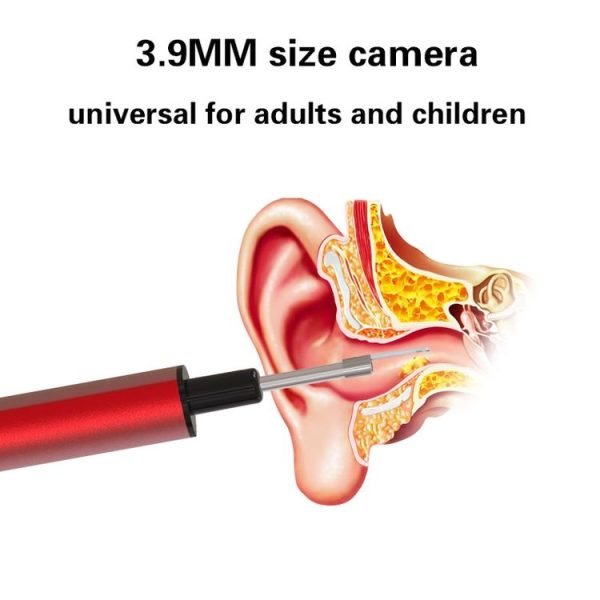 T1 WiFi 3.9mm 5.0MP HD Visual Earpick Digital Endoscope (Purple) - Image 8