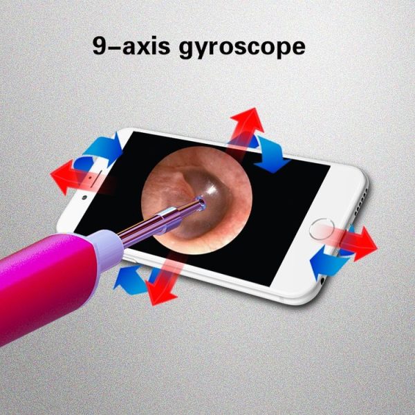 T1 WiFi 3.9mm 5.0MP HD Visual Earpick Digital Endoscope (Purple) - Image 9