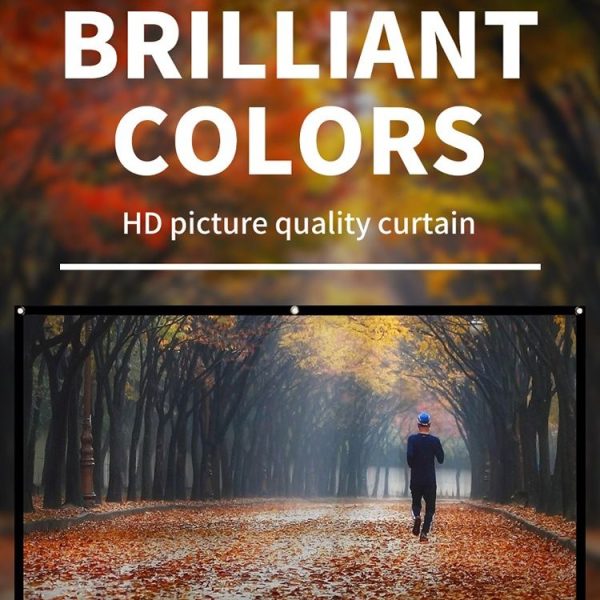 Simple Folding Thin Polyester Projector Film Curtain, Size: 72 inch (16: 9) Projection Area: 159x90cm - Image 10