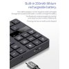 533 35 Keys 2.4G Ultra-thin Design Wireless Charging Digital Keyboard - Image 12